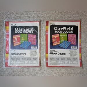 Vintage 80s Mead Garfield Book Covers 4 Pack (2 Sets)